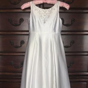 Beautiful Satin Flower Girl Dress